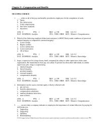 Chapter 9 Which of the following employee behavioral outcomes is MOST