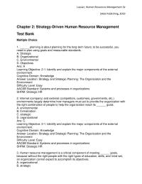 Human Resources Chapter 2 Acme Global seeks to hire skilled employees who are willing