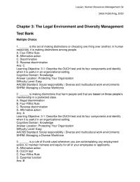 Human Resources Chapter 3 A learning Objective 32 Identify The Major Equal
