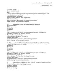 Human Resources Chapter 5 he received to how many of the applicants were qualified