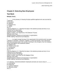 Human Resources Chapter 6 When Hiring Forklift Drivers Acme Global