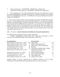 Accounting Chapter 2 Homework Suppose that both the direct materials used&nbsp;