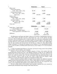 Accounting Chapter 4 Homework Manufacturing Overhead Has Been Allocated 110 Direct