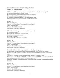 Finance Chapter 19 Which one of the following projects is most apt to be financed