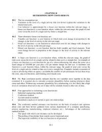 Accounting Chapter 10 Homework Estimate Total Manufacturing Costs For 2015 Calculate