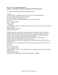 Chapter 2 1 Production Possibilities Frontiers and Opportunity Costs