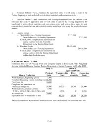 Accounting Chapter 17 Homework&nbsp;The equivalent units of work done in October 2014