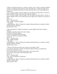 Chapter 3 2 Market Equilibrium Recurring learning Outcome Micro Explain How