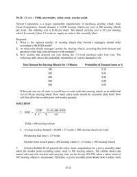 Accounting Chapter 20 Homework What Could The Company Encourage The Manager