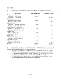 Accounting Chapter 20 Homework Rsd Has Identified Two Distinct Value Streams