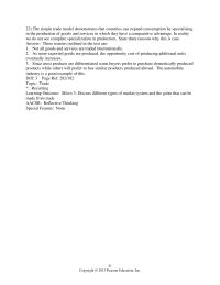 Chapter 9 2 The simple trade model demonstrates that countries can expand