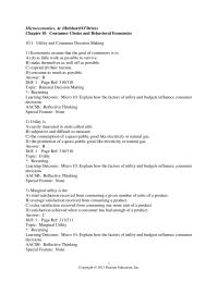 Chapter 10 1 If a consumer receives 22 units of marginal utility for consuming
