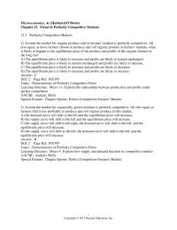 Chapter 12 1 Profit Equals Total Revenue Minus Total Cost b