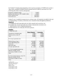 Accounting Chapter 4 4 Lowery Corporation Which Uses Operation costing System