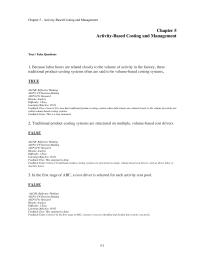 Accounting Chapter 5 1 Assume That Rocket Using Volume based Costing