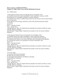 Chapter 18 1 One argument advanced in favor of reducing the tax on dividends