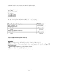 Accounting Chapter 8 3 Craig Company Has Per unit Fixed And