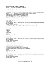 Chapter 1d 1 Which of the following best describes an assumption economists