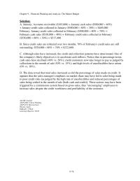 Accounting Chapter 9 5 Financial Planning And Analysis The Master