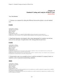 Accounting Chapter 10 1 It is possible to use combined approach of both task