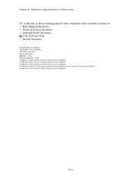 Accounting Chapter 10 3 The End The Accounting Period Most