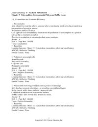 Chapter 5d 1 Which of the following describes how a negative externality
