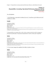 Accounting Chapter 12 1 Store Managers Incontrast Are Accountable For Marketing