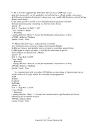 Chapter 8d 2 All of the following represent differences between stocks