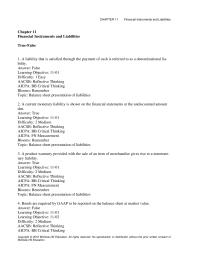 Accounting Chapter 11 1 The gain or loss on the early retirement of a bond is