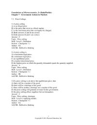 Chapter 7 1 When a price ceiling below the equilibrium price is imposed