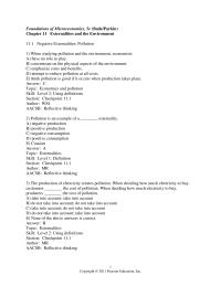 Chapter 11 1 The production of electricity creates pollution