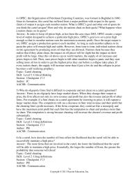 Chapter 17 5 The Organization Petroleum Exporting Countries Was