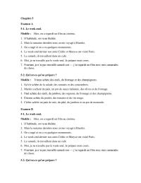 Chapter 5 You are at a party in France and the host is asking