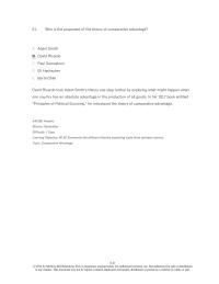 International Business Chapter 6 3 Who The Proponent The Theory Comparative
