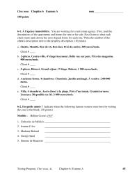 Chapter 6 next listen to what each client wants and choose the most logical
