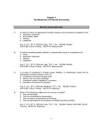 Chapter 4 1 An event for which an appropriate monetary measure