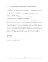 International Business Chapter 8 4 The Difference Between Internalization Theory And