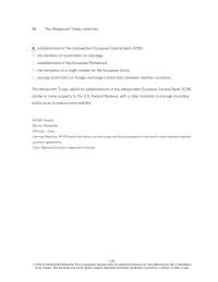 International Business Chapter 9 5 The Maastricht Treaty Called For Establishment