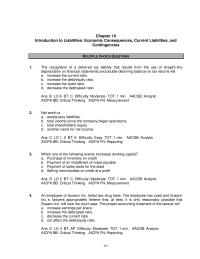 Chapter 10 1 The recognition of a deferred tax liability that results from&nbsp;
