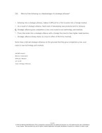International Business Chapter 12 7 Which The Following Disadvantage Strategic Alliance