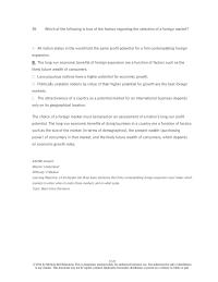 International Business Chapter 13 2 Which The Following Reason Why Relatively