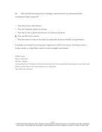 International Business Chapter 13 3 Which The Following Disadvantage Largescale Entry