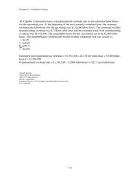 Chapter 3 2 Capalbo Corporation Bases Its Predetermined Overhead