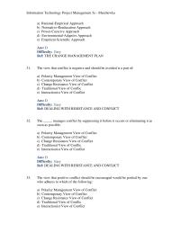 Chapter 11 Difficulty Medium Ref The Change Management Plan