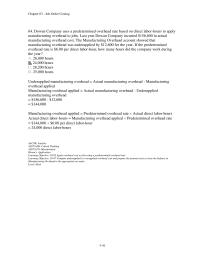 Chapter 3 3 Dowan Company Uses Predetermined Overhead Rate