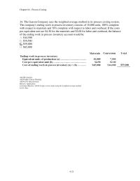Chapter 4 2 The Gasson Company Uses The Weighted average