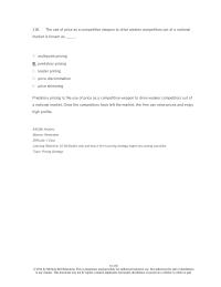 International Business Chapter 16 6 The Use Price Competitive Weapon Drive