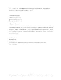 International Business Chapter 17 6 Which The Following Allowances Ensures That