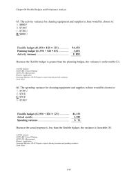 Chapter 9 3 The Activity Variance For Cleaning Equipment