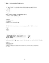 Chapter 9 5 The Occupancy Expenses The Flexible Budget